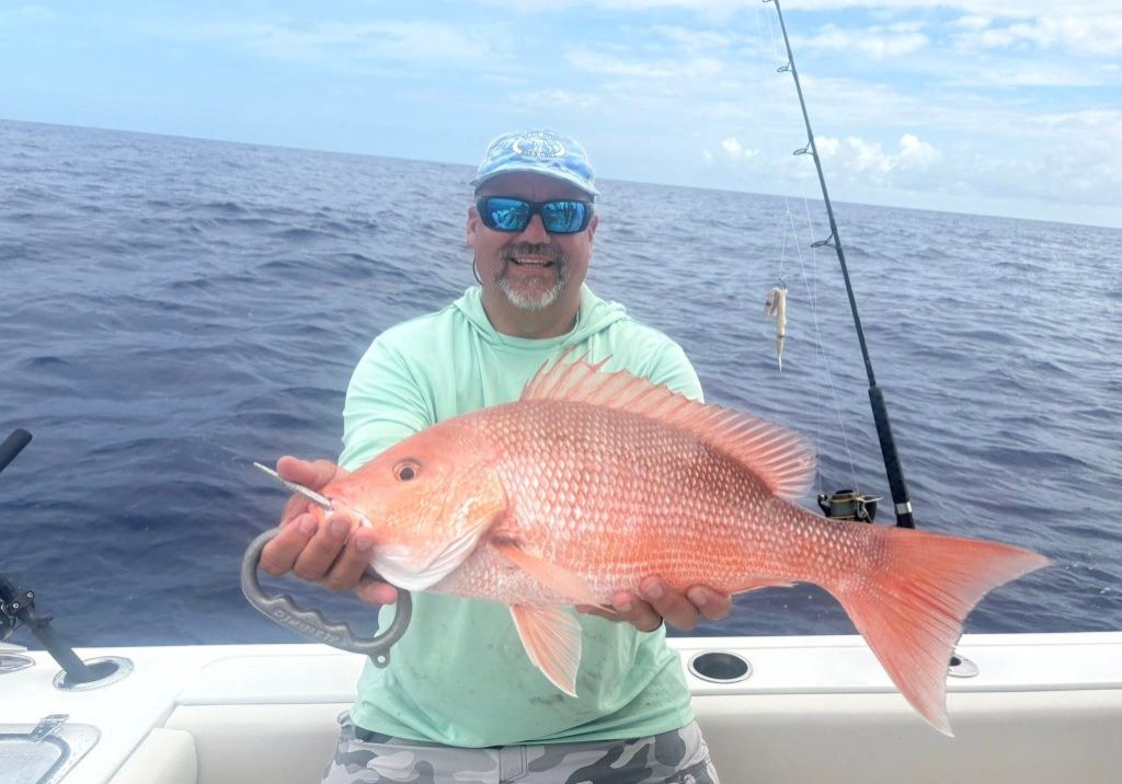 Red Snapper caught on Reel Time Fishing charter